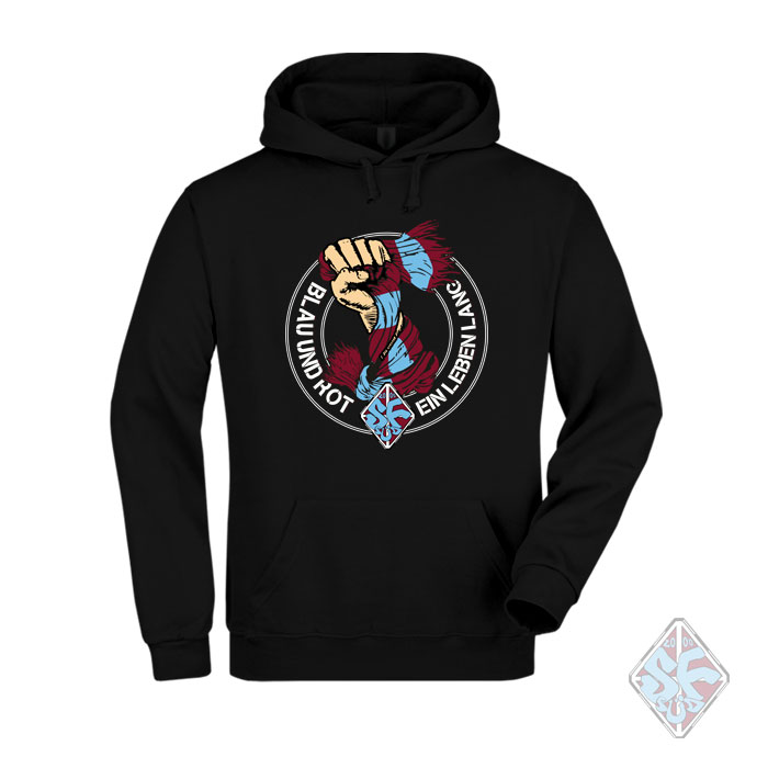 SF Chemnitz Hoody Blau und Rot – Bild 4