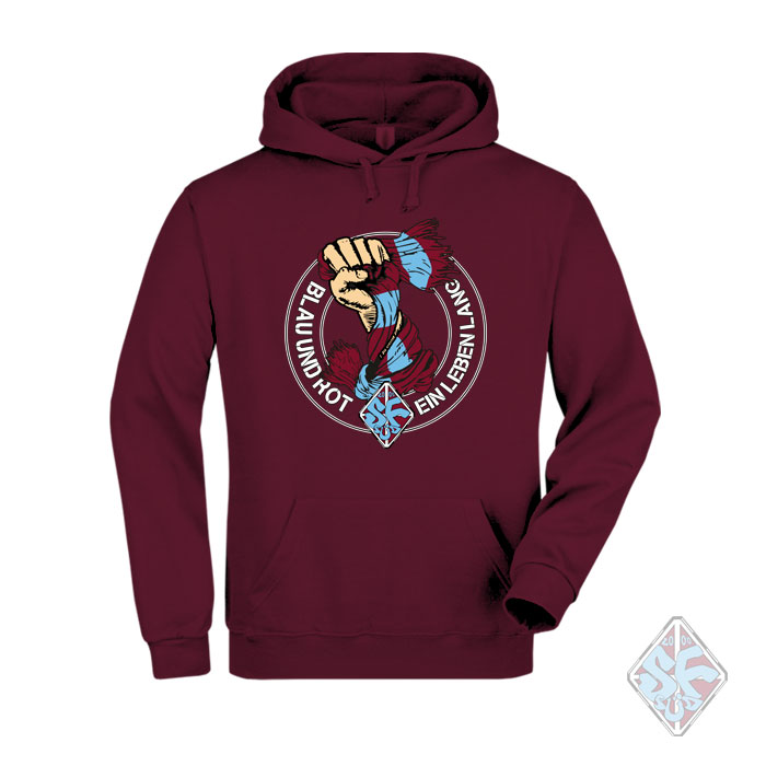 SF Chemnitz Hoody Blau und Rot – Bild 3