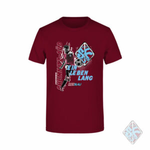 SF Chemnitz T-Shirt Kicker burgundy